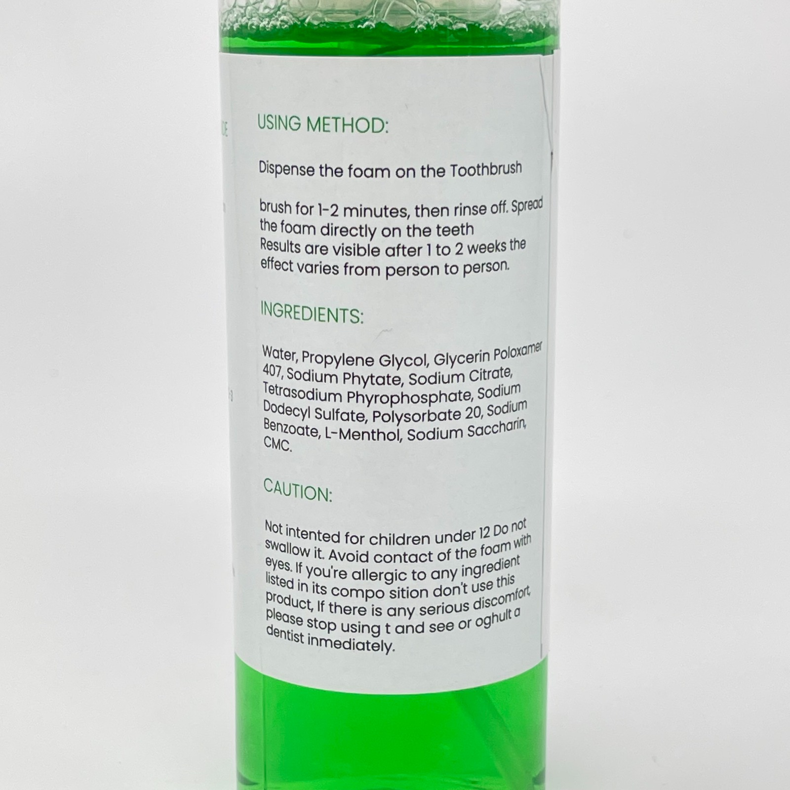 Espuma De Boca Y Blanqueador Dientes